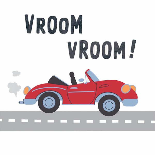 Tiny Dreamers Car Canvas Wall Art, 12"