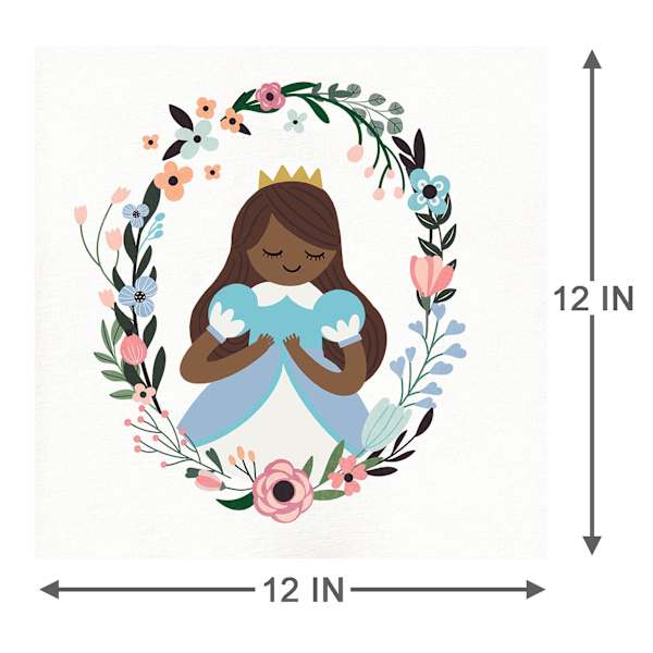 Tiny Dreamers Princess Canvas Wall Art, 12"