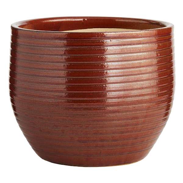 Found & Fable Red & Taupe Outdoor Planter, Medium