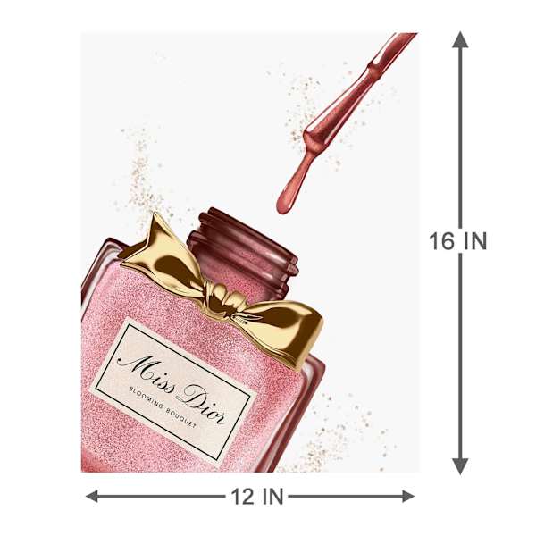 Luxury Goods Fashion Nail Polish Bottle Canvas Wall Art, 12x16