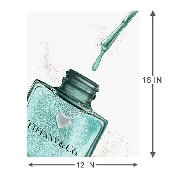 Luxury Goods Fashion Nail Polish Bottle Canvas Wall Art, 12x16