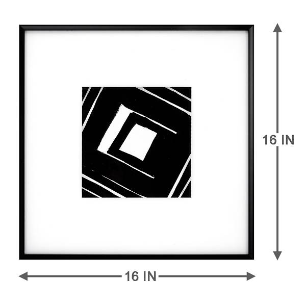 Crosby St. Glass Framed Simply Elegant Wall Art, 16x16