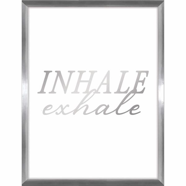 Glass Framed Inhale & Exhale Wall Sign, 12x16