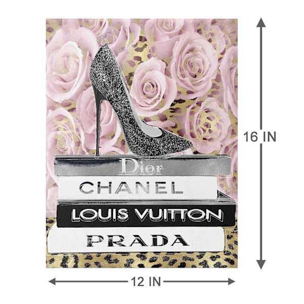 Heel Bookstack Canvas Wall Art, 12x16