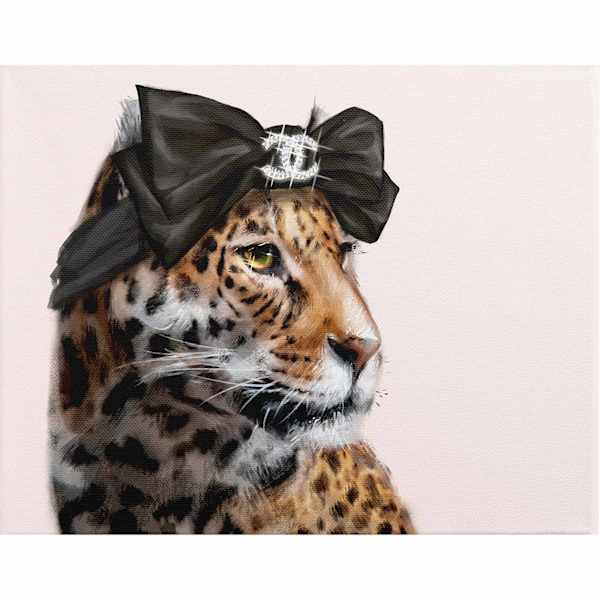 Glam Cat Canvas Wall Art, 12x16