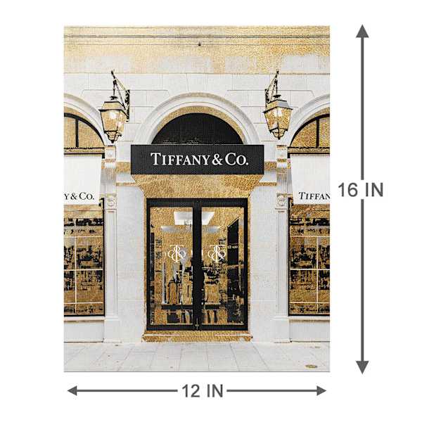 Fashion Store Front Canvas Wall Art, 12x16