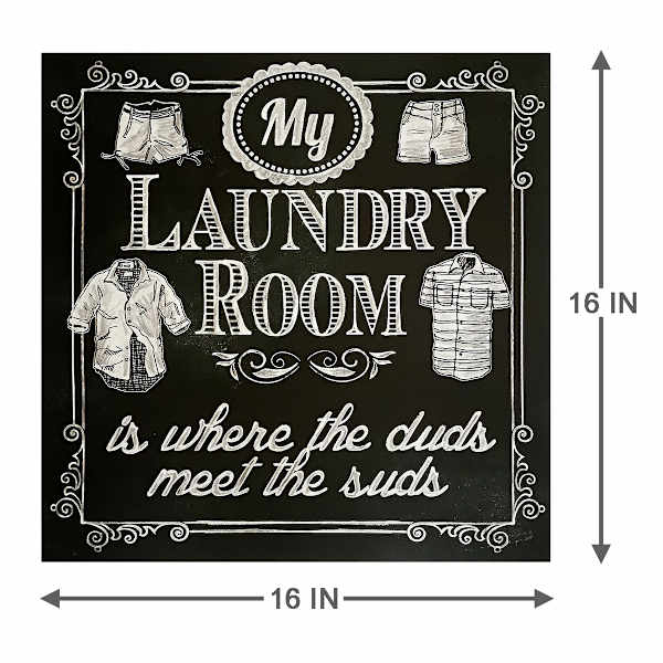 My Laundry Room Canvas Wall Art, 16"