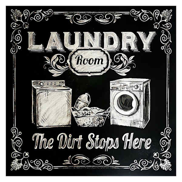The Dirt Stops Here Canvas Wall Art, 16"