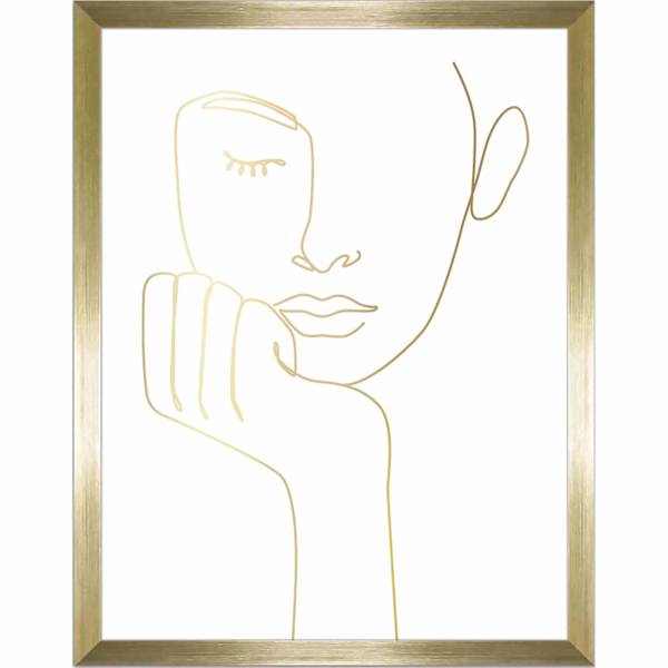 Glass Framed Portrait Print Wall Art, 12x16