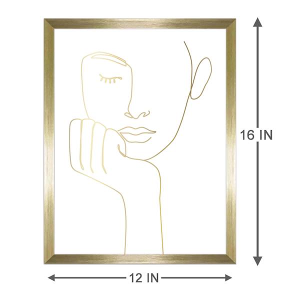 Glass Framed Portrait Print Wall Art, 12x16