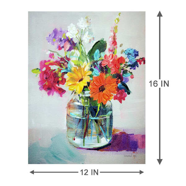 Floral Canvas Wall Art, 12x16