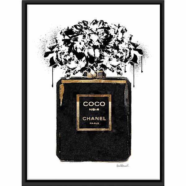 Framed Glam Perfume Canvas Wall Art, 12x16