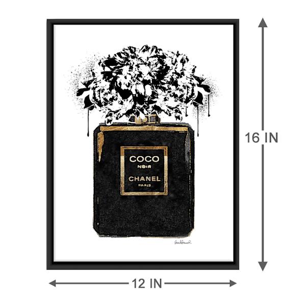 Framed Glam Perfume Canvas Wall Art, 12x16