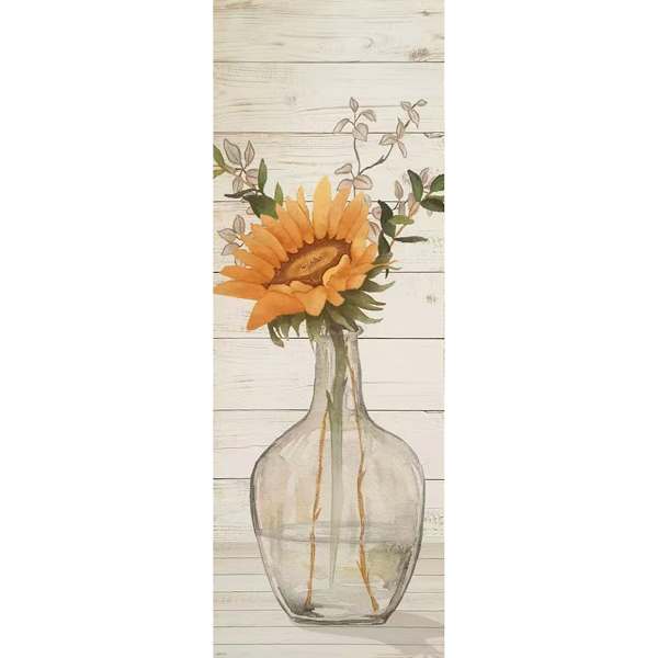 Sunflower Canvas Wall Art, 12x36