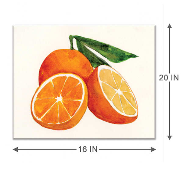 Oranges Canvas Wall Art, 16x20