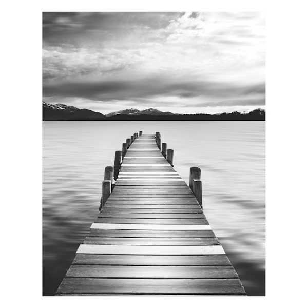 Lake Pier Canvas Wall Art, 16x20