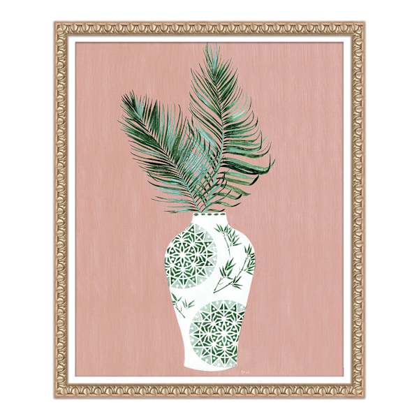 Providence Glass Framed Floral Print Wall Art, 16x20