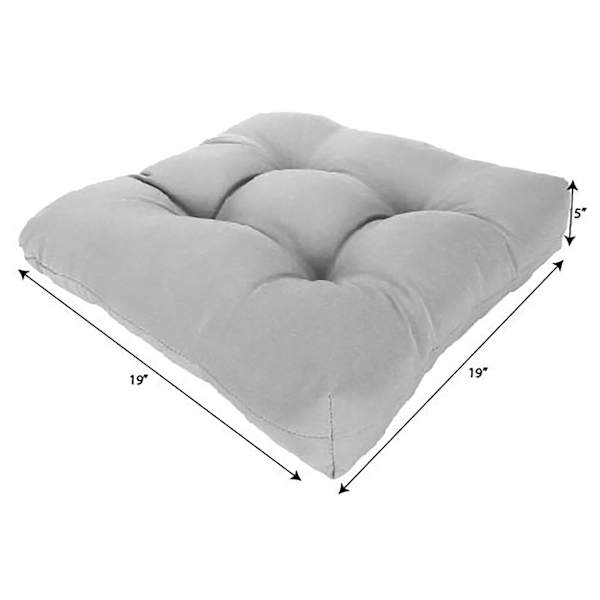 Multi Stripe Outdoor Wicker Seat Cushion