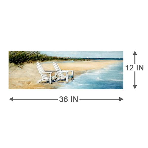 Water View II Canvas Wall Art, 36x12