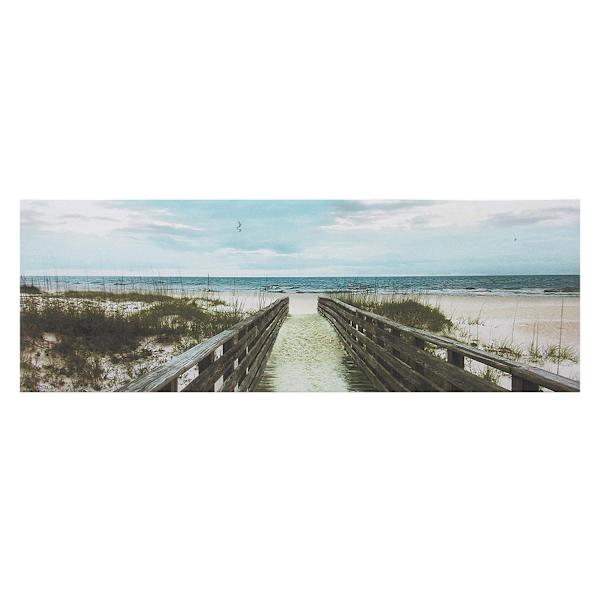 Happy Place Canvas Wall Art, 36x12