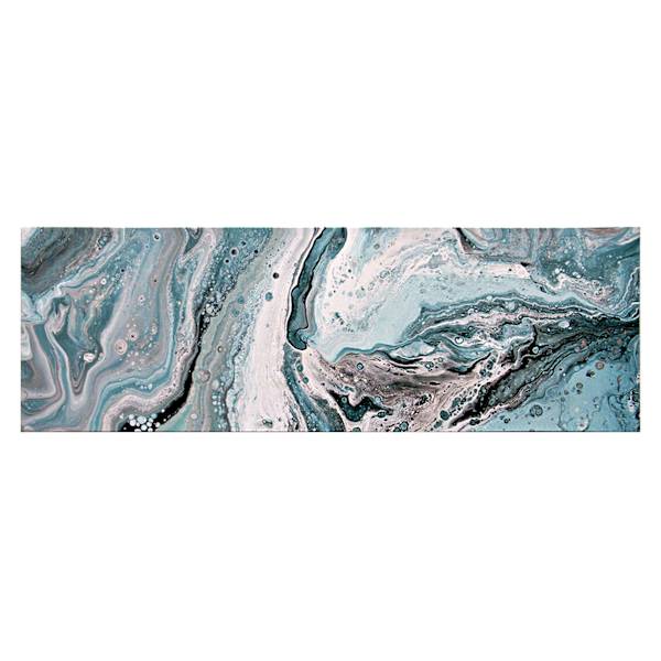 Deep Blue Sea Panel II Canvas Wall Art, 36x12