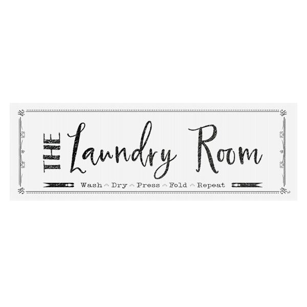Laundry Room Canvas Wall Art, 36x12