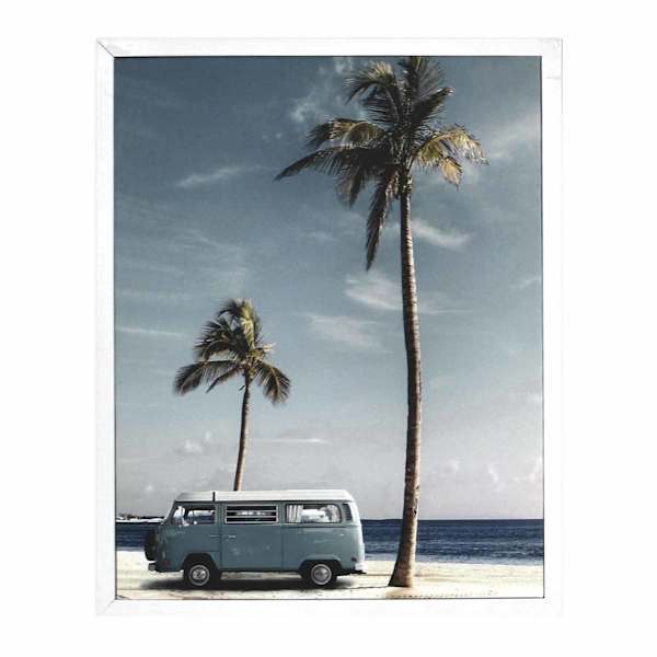 Providence Framed Palm Trees Canvas Wall Art, 11x14