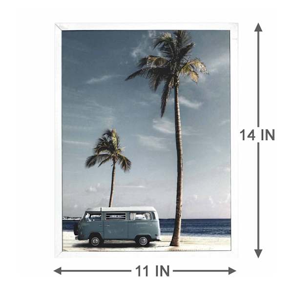 Providence Framed Palm Trees Canvas Wall Art, 11x14