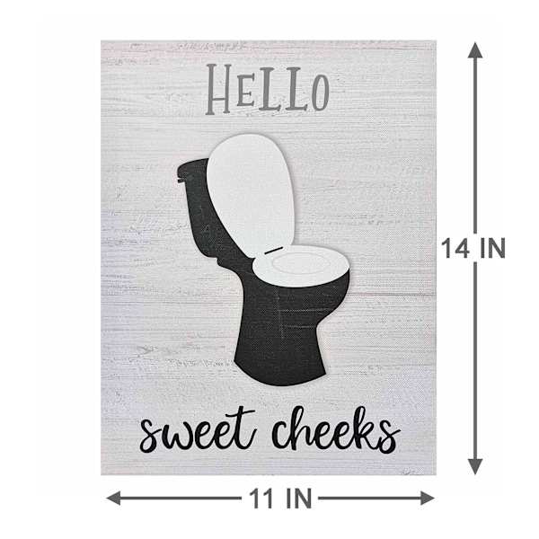 Hello Sweet Cheeks Canvas Wall Art, 11x14