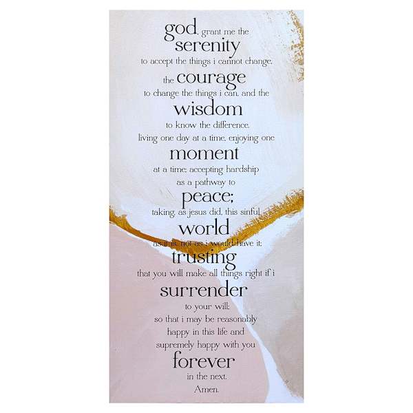 Prayer Canvas Wall Sign, 12x24