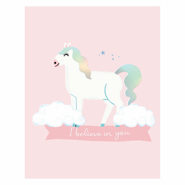 Tiny Dreamers Unicorn Canvas Wall Art, 11x14
