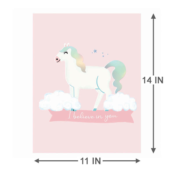 Tiny Dreamers Unicorn Canvas Wall Art, 11x14