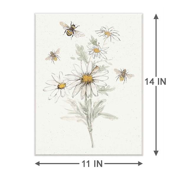 Daisies Canvas Wall Art, 11x14