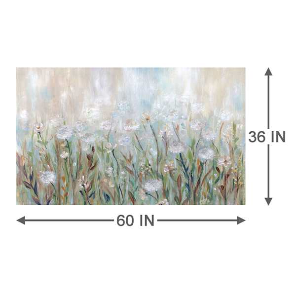 Floral Canvas Wall Art, 60x36
