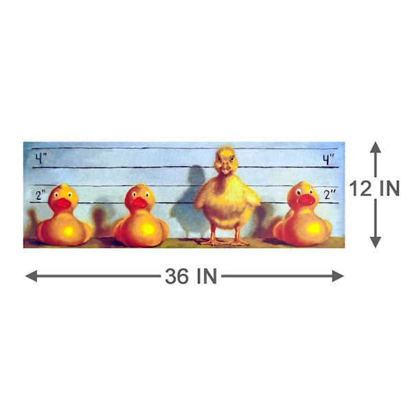 The Big Line Up Canvas Wall Art, 36x12