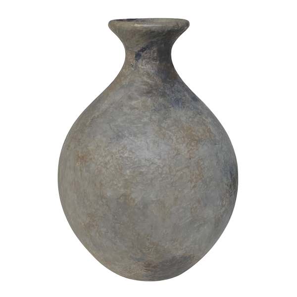 Grey Ceramic Vase, 8"