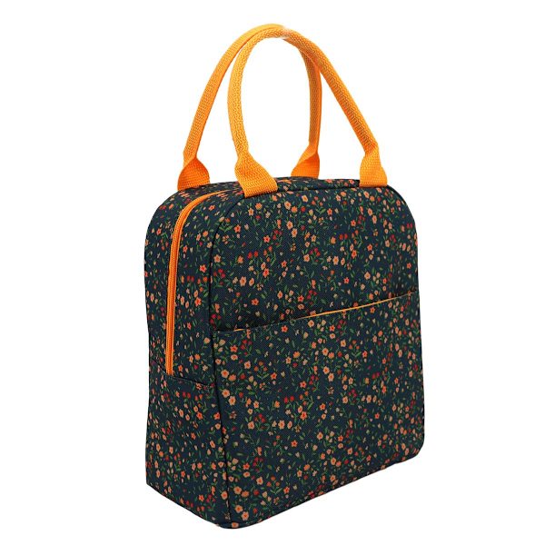 Floral Print Insulated Lunch Tote