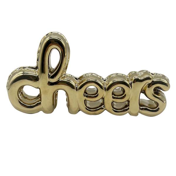 Cheers Ceramic Balloon Sign, 9x6