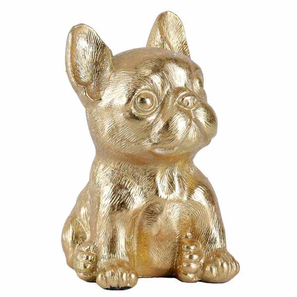Shiny Gold French Bulldog, 4"