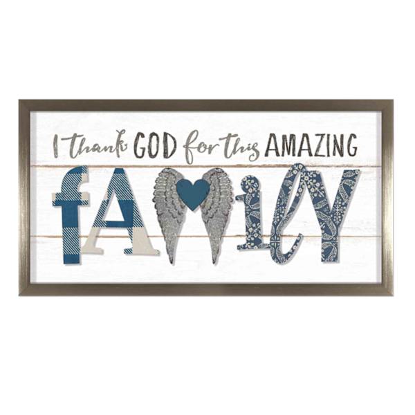 Thank God for This Amazing Family Wall Sign, 15x30