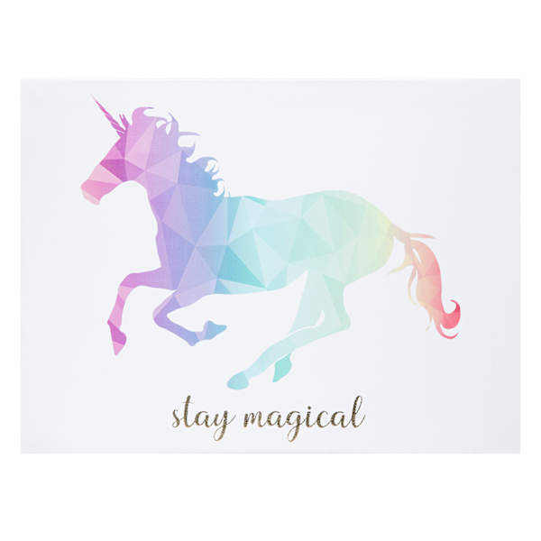 Unicorn Canvas Wall Art, 16x12