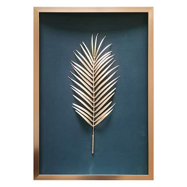 Tracey Boyd Glass Framed Leaf Wall Art, 18x26