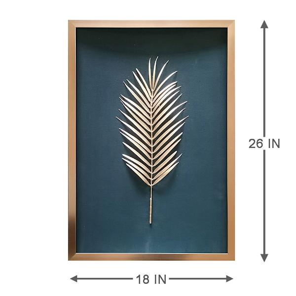 Tracey Boyd Glass Framed Leaf Wall Art, 18x26
