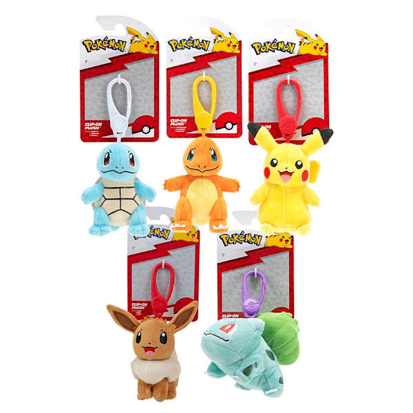 Pokemon Clip-On Plush, Assorted Styles