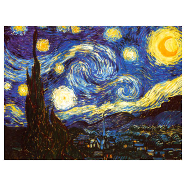 Starry Night Canvas Wall Art, 24x36