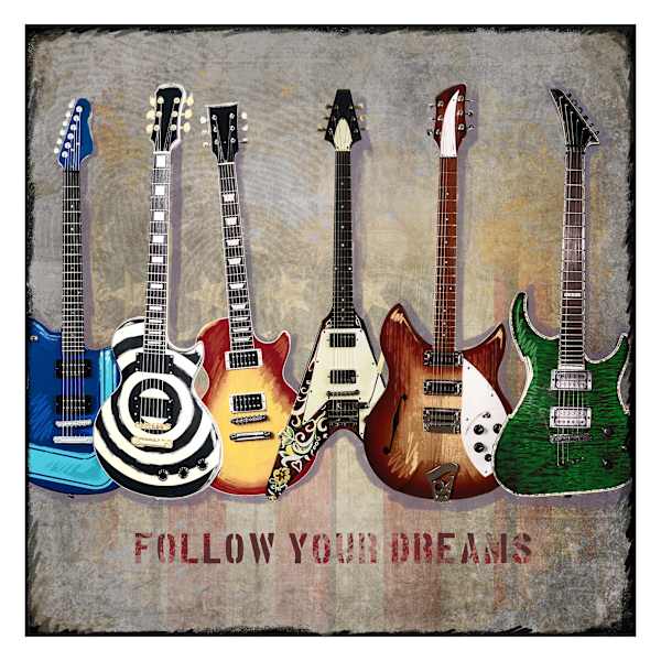 Follow Your Dreams Canvas Wall Art, 22"