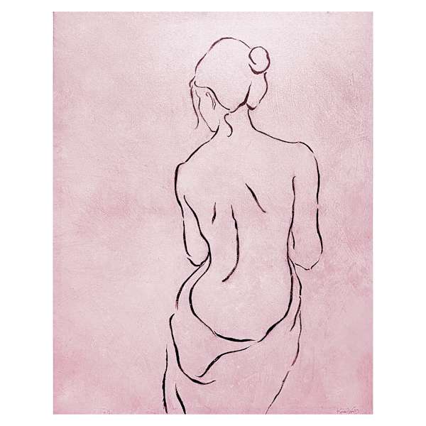 Alabaster Bather Canvas Wall Art, 22x28