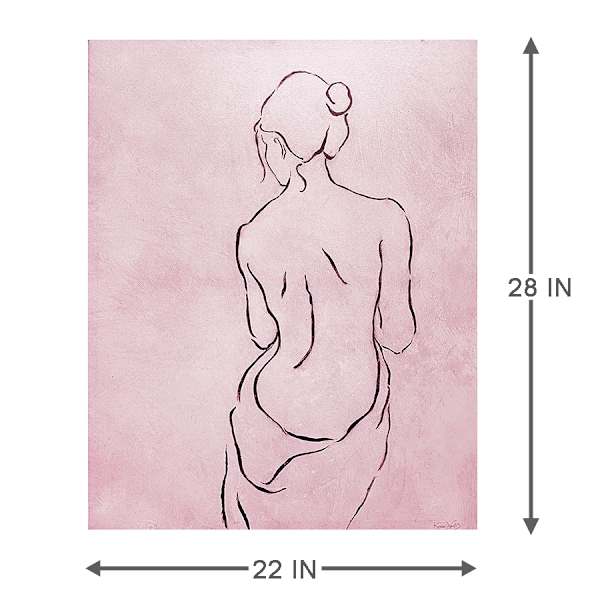 Alabaster Bather Canvas Wall Art, 22x28