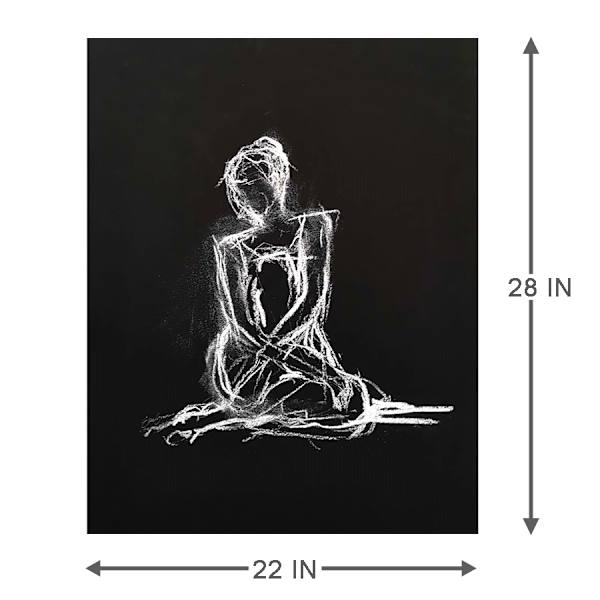 Female Figure Study Canvas Wall Art, 22x28
