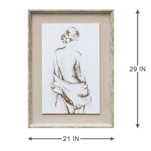 Our Female Figure Canvas Art, 21x29